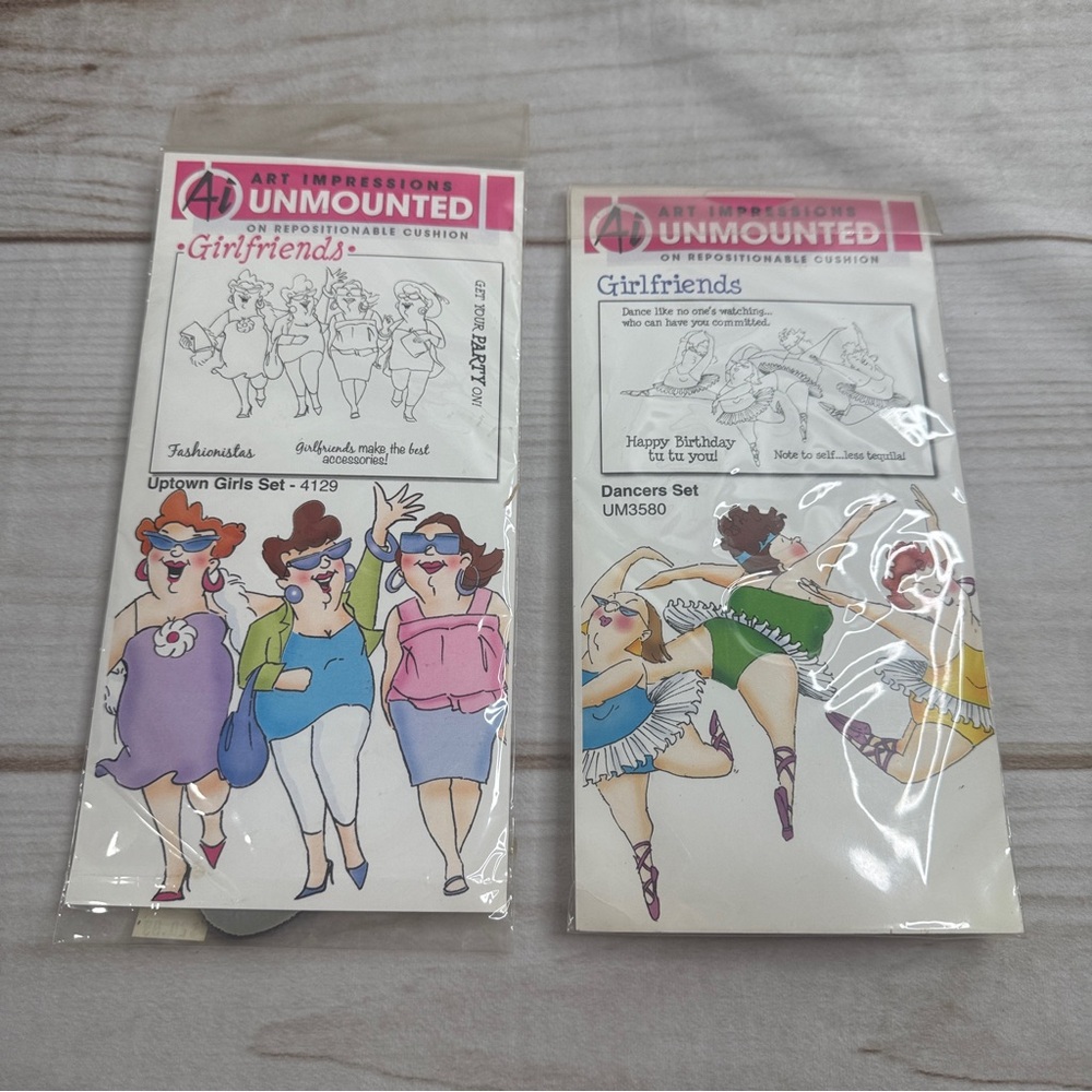 Art Impressions Girlfriends Stamp Set